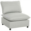 Fauteuil d’appoint Alilen fauteuil moderne leathaire gris
