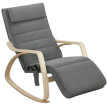 Fauteuil à bascule massage chauffage lombaire gris