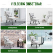 Fauteuil relax Eloys vintage tissu aspect lin gris
