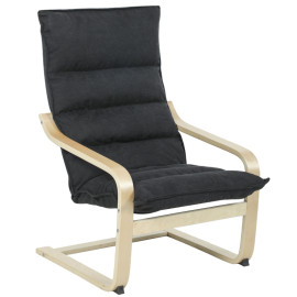 Fauteuil Valara fauteuil salon moderne velours noir