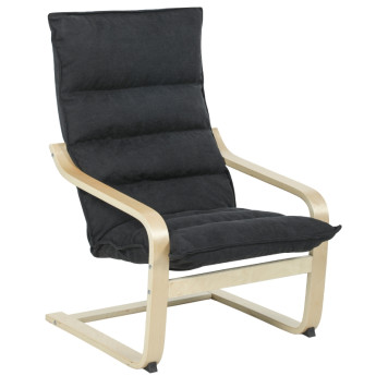 Fauteuil Valara fauteuil salon moderne velours noir