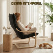 Fauteuil Valara fauteuil salon moderne velours noir