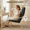 Fauteuil Valara fauteuil salon moderne velours noir