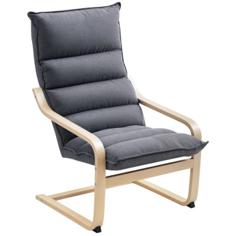 Fauteuil Melenson salon moderne velours gris