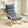 Fauteuil Melenson salon moderne velours gris