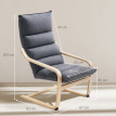 Fauteuil Melenson salon moderne velours gris