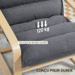 Fauteuil Melenson salon moderne velours gris