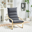 Fauteuil Melenson salon moderne velours gris