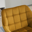 Fauteuil Loro scandinave velours jaune