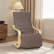 Aubon fauteuil relaxation repose pied bois massif marron