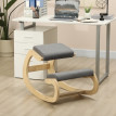 Tabouret de genou Perviet ergonomique basculant posture bureau Gris