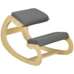 Tabouret de genou Perviet ergonomique basculant posture bureau Gris
