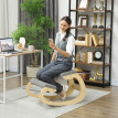 Calal Chaise ergonomique à genoux inclinable gris clair