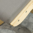 Calal Chaise ergonomique à genoux inclinable gris clair