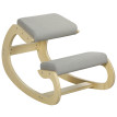 Calal Chaise ergonomique à genoux inclinable gris clair