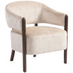 Fauteuil Darret salon chenille rembourré beige