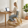 Chaise à genoux Lumeo ergonomique bureau méditation gris foncé