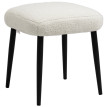 Tabouret Solio repose pieds siège d appoint cachemire crème