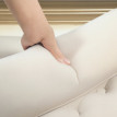 Toranena banc rembourré vintage chenille beige