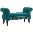Banc rembourré Amay vintage velours vert
