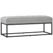 Banc design Zelia bout de lit banc d’entrée gris clair