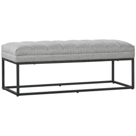 Banc design Zelia bout de lit banc d’entrée gris clair