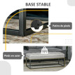 Banc design Zelia bout de lit banc d’entrée gris clair