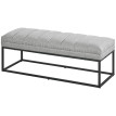 Banc design Zelia bout de lit banc d’entrée gris clair