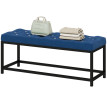 Montorara banc pied de lit capitonné velours bleu foncé