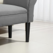Banc Valolian banc de lit rembourré robuste gris foncé