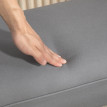 Banc Valolian banc de lit rembourré robuste gris foncé