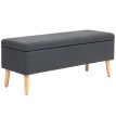 Camara Banc de rangement banquette lit gris foncé