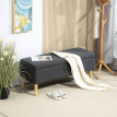 Camara Banc de rangement banquette lit gris foncé