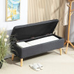 Camara Banc de rangement banquette lit gris foncé