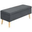 Camara Banc de rangement banquette lit gris foncé