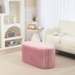 Jarier Banc de rangement ottomane velours côtelé rose