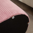 Jarier Banc de rangement ottomane velours côtelé rose