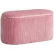 Jarier Banc de rangement ottomane velours côtelé rose