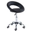 Tabouret de massage Melria à roulettes pivotant réglable noir