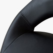 Tabouret de massage Melria à roulettes pivotant réglable noir