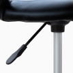 Tabouret de massage Melria à roulettes pivotant réglable noir