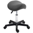 Terine tabouret roulant selle réglable gris