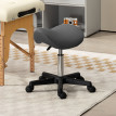 Terine tabouret roulant selle réglable gris