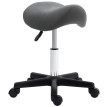 Terine tabouret roulant selle réglable gris