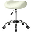Tabouret selle Lumiel réglable roulant ergonomique crème