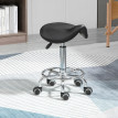 Tabouret Mareay réglable à roulettes ergonomique noir