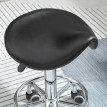 Tabouret Mareay réglable à roulettes ergonomique noir
