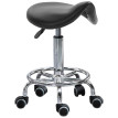 Tabouret Mareay réglable à roulettes ergonomique noir