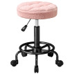 Tabouret Rivac réglable pivotant roulant salon rose