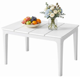 Table basse Calena jardin extérieur résistante crème